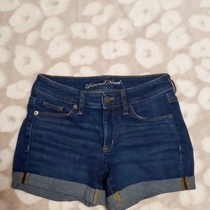 Universal Thread Midi Dark Wash Shorts